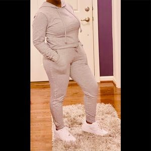 Womens Two Piece Jogger Set